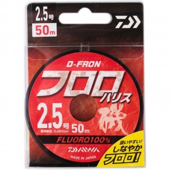 Леска DAIWA D-FRON fluoro harisu 2,5 50м Леска DAIWA D-FRON fluoro harisu 2,5 50м