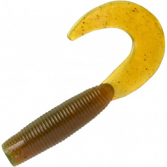 Твистер DAIWA Bait Junkie Grub 2.5 (6.35см) Motor Oil UV (упаковка - 8шт)